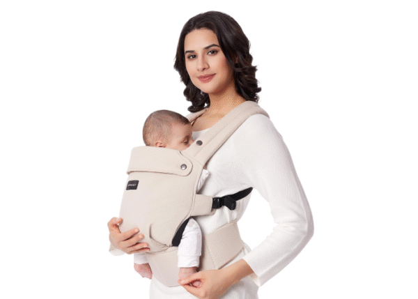 Momcozy Baby Carrier - Ergonomic, Cozy and Lightweight Carrier for 7-44lbs, Effortless to Put On, Ideal for Hands-Free Parenting, Enhanced Lumbar Support - Image 3