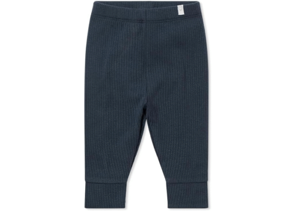 MORI Baby Unisex Premium Ribbed Leggings - Casual Stretchy Pants with Stylish Cuffs and Elastic Waist - Image 3